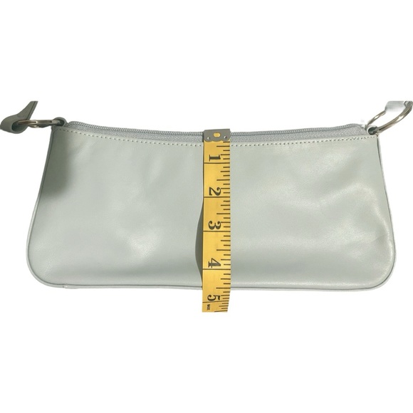 Giani Bernini Vintage Leather Clutch Handbag Light Blue - Picture 4 of 8